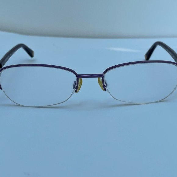 Anne Klein Women Eyeglasses Plum Tone Metal Frame AK5040 Glasses Frame 52[]17 - Picture 5 of 12